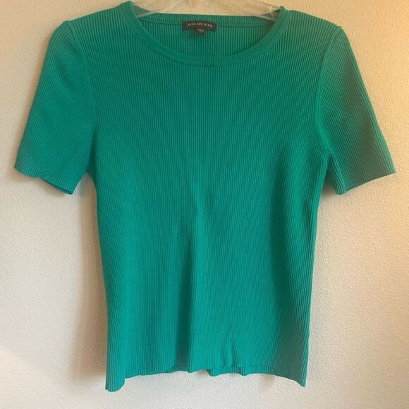 Skies are blue as ribbed sweater knit size large - Picture 1 of 4